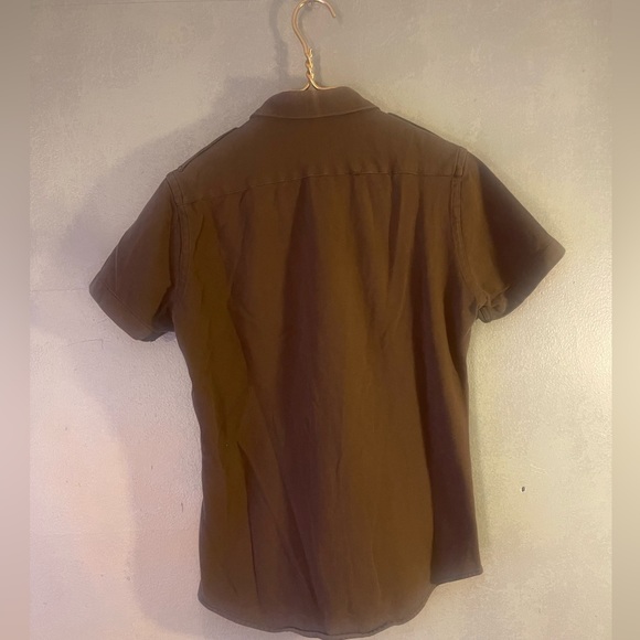 Zara Man Vintage Space Explorer Short Sleeve Button Shirt - Picture 2 of 3